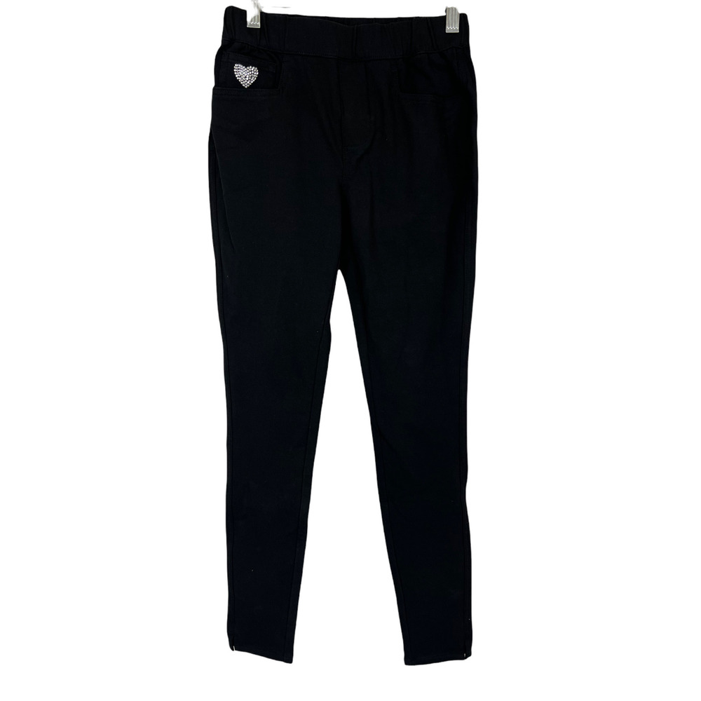 Quacker Factory DreamJeannes Tall Pull-On Leggings with Pockets Black XXST Size